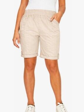 Women's Light Tan Bermuda Shorts - Briggs - XXL